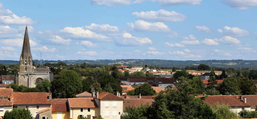 Vue sur la ville, parc du château